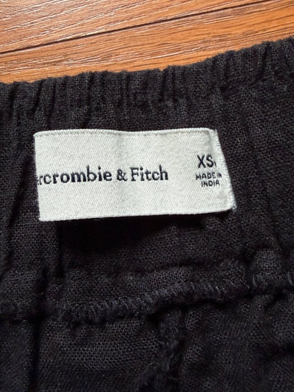 Abercrombie Black Linen Pants XS - Picture 2 of 3